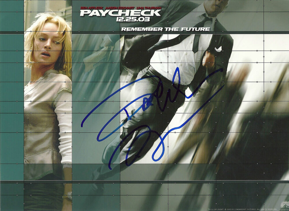 BEN AFFLECK 'PAYCHECK' GOOD WILL HUNTING SIGNED 8X10 PICTURE