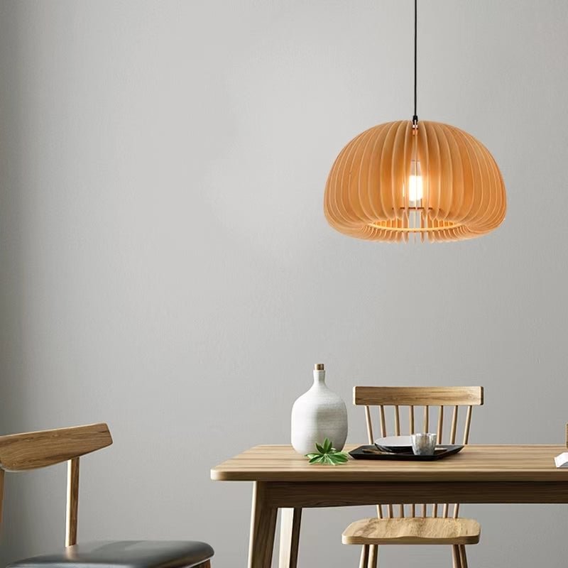 Nordic Wooden Chandelier Pendant Light Shade