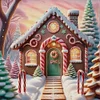 Xmas House-11CT Stamped Cross Stitch 50*50cm