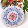 【Limited Stock Sale】Rain Lotus-DIY Embroidery Kit with Pattern Cotton Threads Needles Hoop 30*30cm/11.81*11.81in tapestrymarket