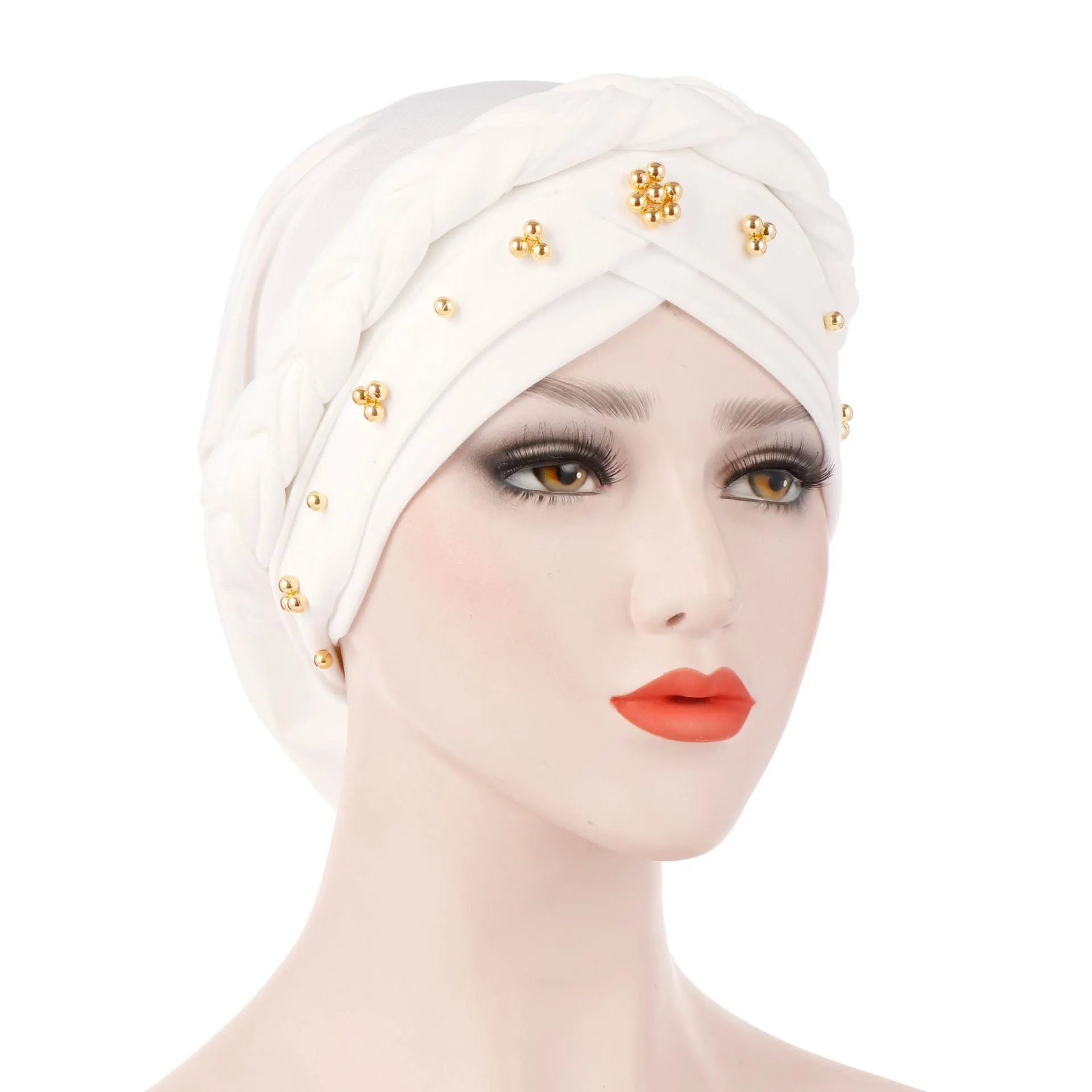 Women's Floral Printed Muslim Turban Hat Cap