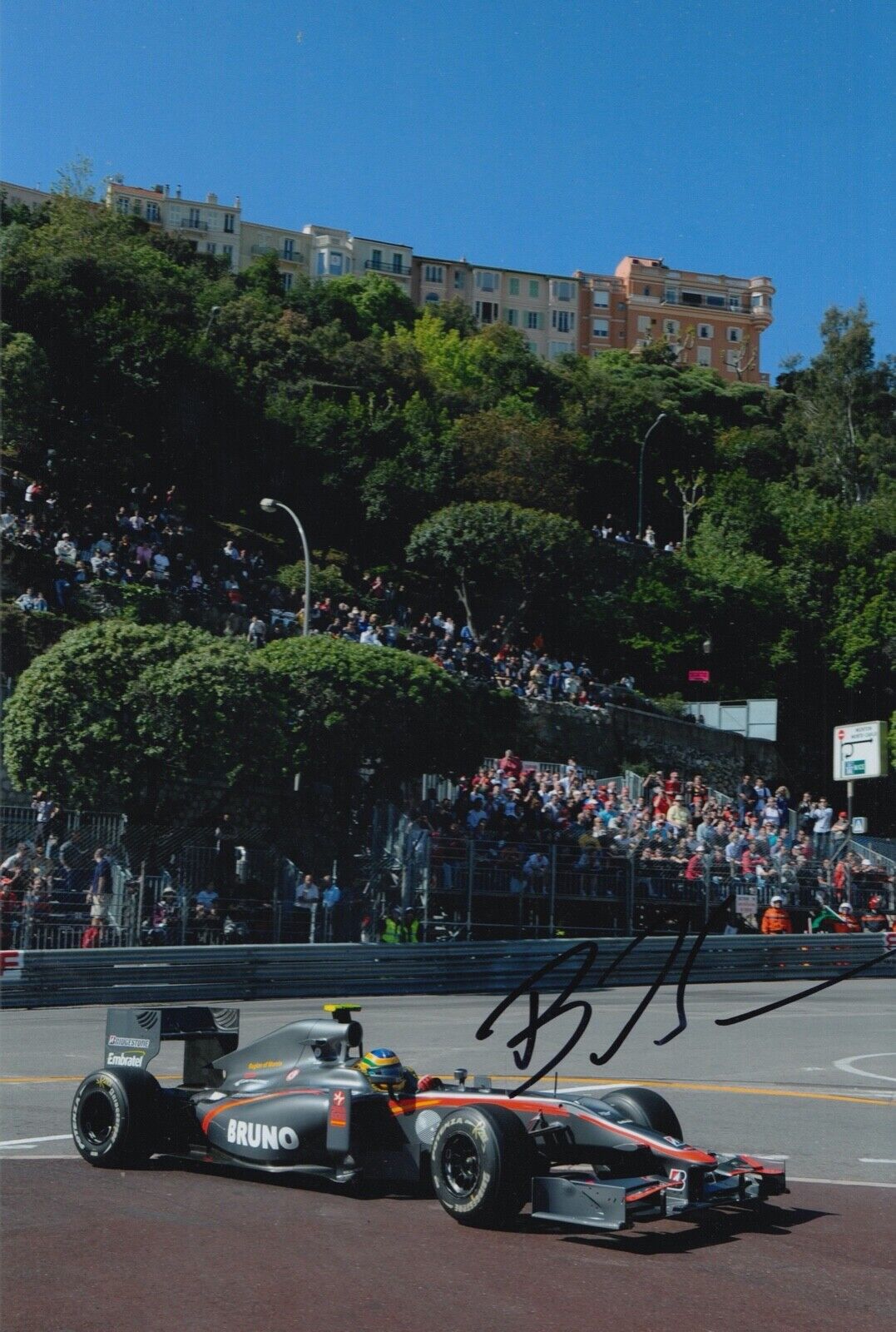 Bruno Senna Hand Signed 12x8 Photo Poster painting F1 Autograph Hispania Racing F1