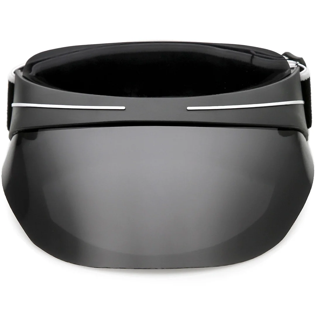 Oversize Shield Visor Hat glasses Elastic Adjustable Strap 130mm