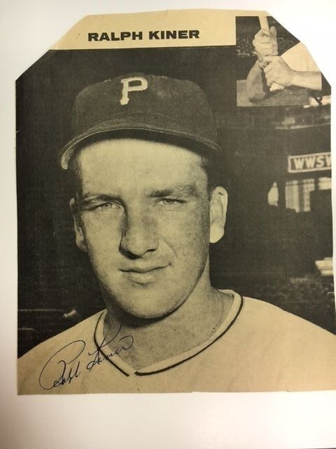 Ralph Kiner Pirates Signed Magazine Photo Poster painting(7x8 1/2) 1950-60s Debut JSA Precert