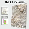 DIY Pearl Painting Starfish for Home Wall Decor with Frame(30x40cm)