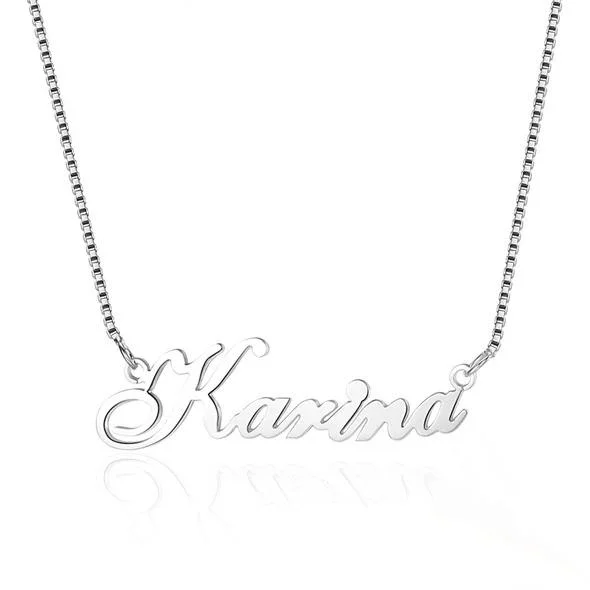 Personalised Necklace Custom 1 Name Necklace Gift For Women