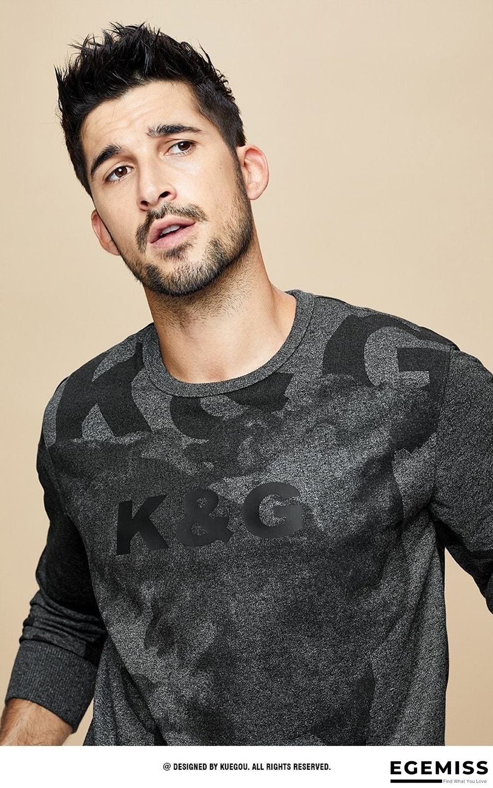 Men Autumn Cotton Black Print Letter Sweatshirts Fashion Japanese Streetwear Hip Hop Male Clothes Plus Size Top | EGEMISS