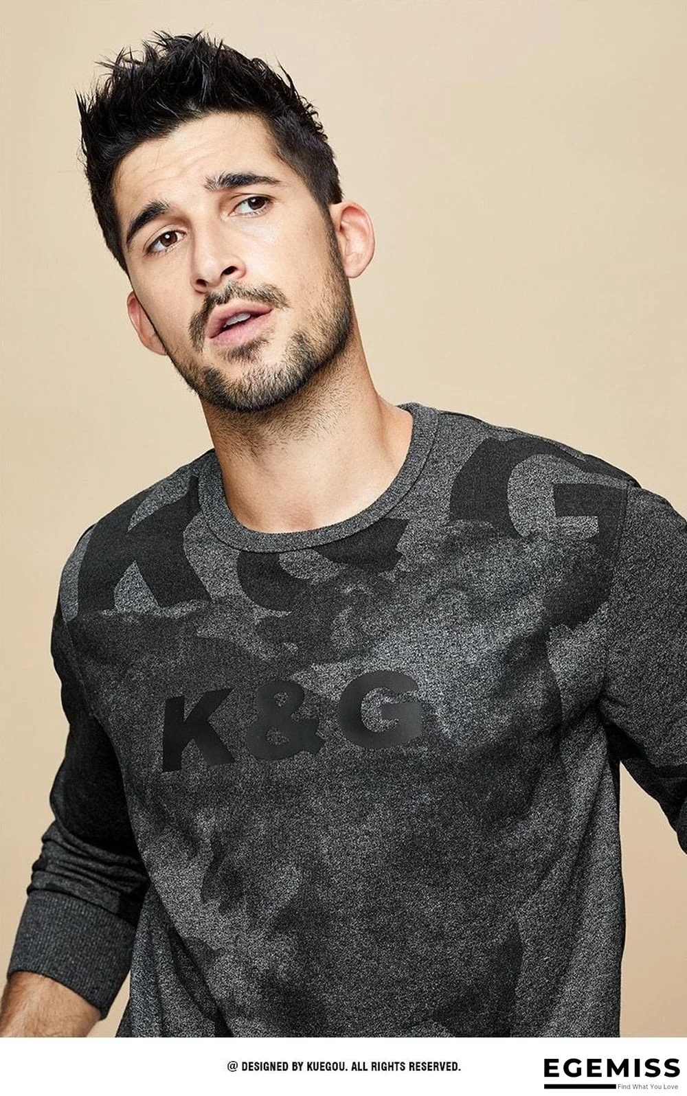 Men Autumn Cotton Black Print Letter Sweatshirts Fashion Japanese Streetwear Hip Hop Male Clothes Plus Size Top | EGEMISS