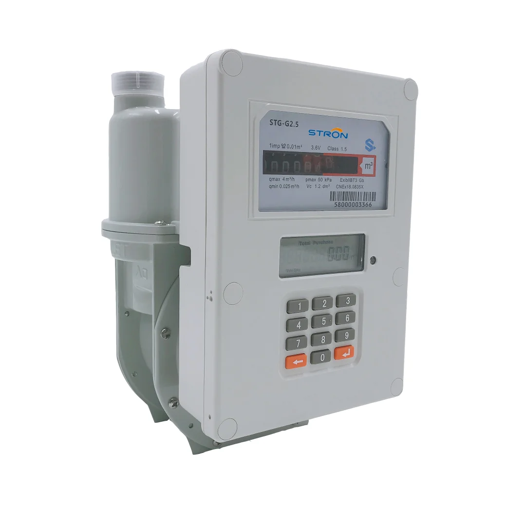 Standard Compliant Keypad Type Automatically Valve Controlled Prepaid Gas Flow Meter