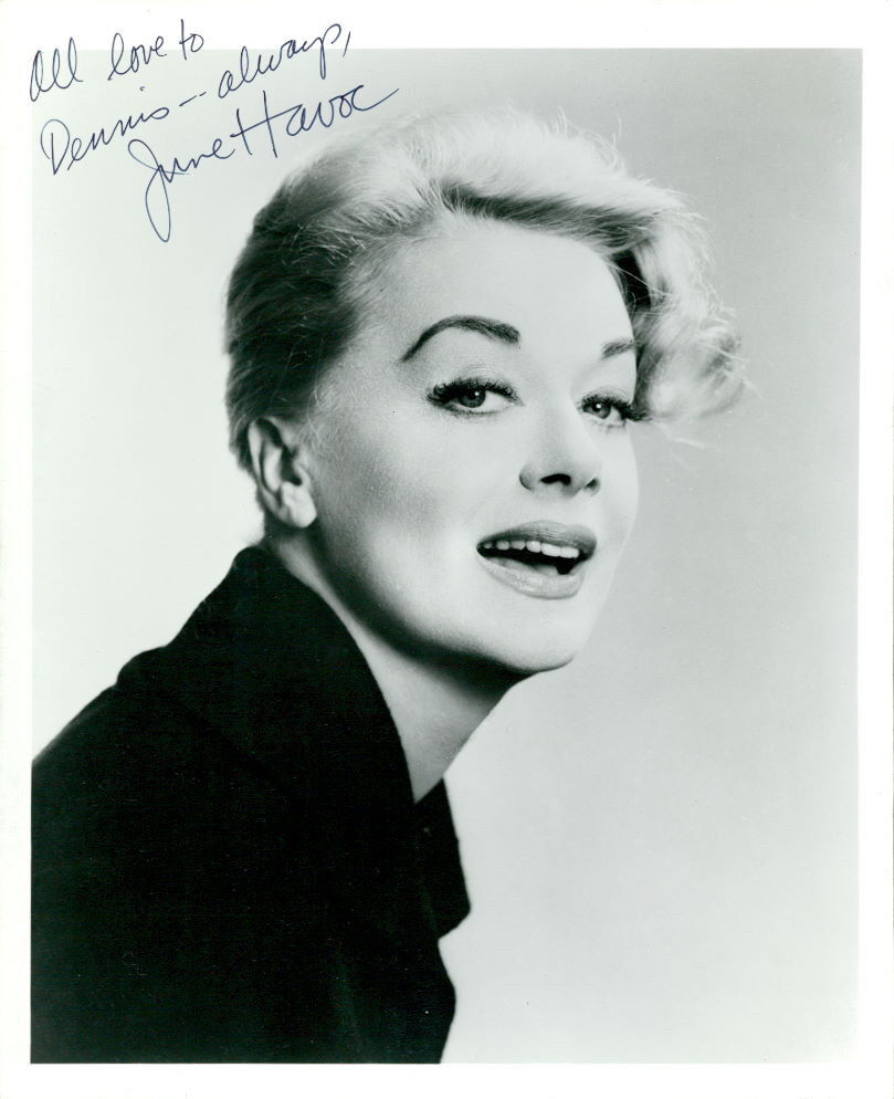 June Havoc (Vintage) signed Photo Poster painting COA