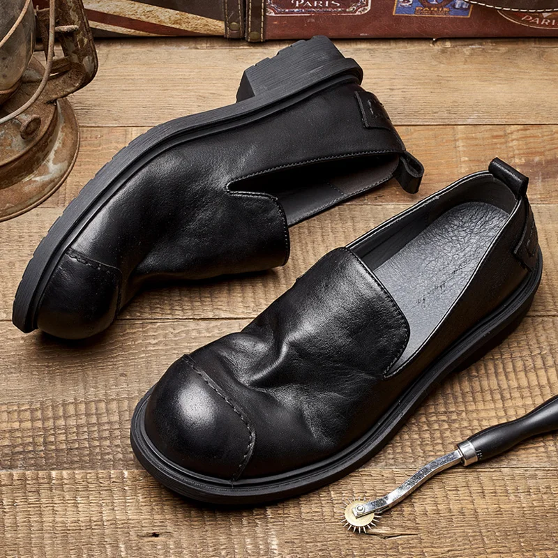 Versatile Slip-on Soft Leather Casual Loafers