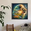 Löwe - Rundbohrer Diamantmalerei - 50*50cm