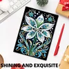 (US Local)Flower Special Shaped Diamond Painting Journal Notebook for Adults Students