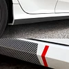 Universal Carbon Fiber Pattern Side Skirts Anti-Scratch.Rubber Anti-Scratch Side Skirts Edge Guards.Protector for Sedans, Truck, SUV,Rubber Bumper Protector 10CMx4M(Carbon Fiber Pattern)
