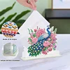 Acrylic Peacock 5D DIY Diamond Art Paper Towel Storage Rack Decor for Home Decor