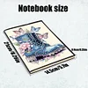 Special Shaped Butterfly Boots Diamond Painting Journal Notebook Kit