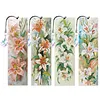 4Pcs DIY Diamond Bookmark Art Projects Irregular Shaped Diamonds Diamond Painting Art Bookmarks for DIY Making Beginners Adult Art Craft Supplies