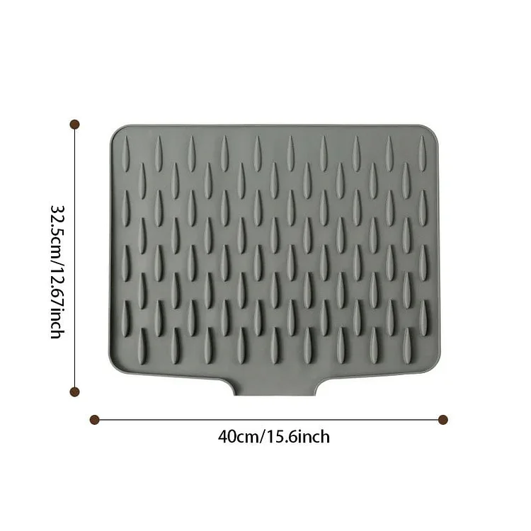 🔥Hot Sale 49% OFF!--No-Spill Silicone Worktop Saver – Heat-Resistant & Non-Slip Mat for Drip-Free Drying 