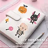 DIY Diamond Painting Sticker Diamond Art Stickers Arts and Crafts Decorative Diamond Stickers for Birthday Party Halloween Christmas Gifts (Pink Halloween)