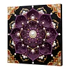 DIY Pearl Painting Purple Mandala for Home Decor with Frame(30*30cm)