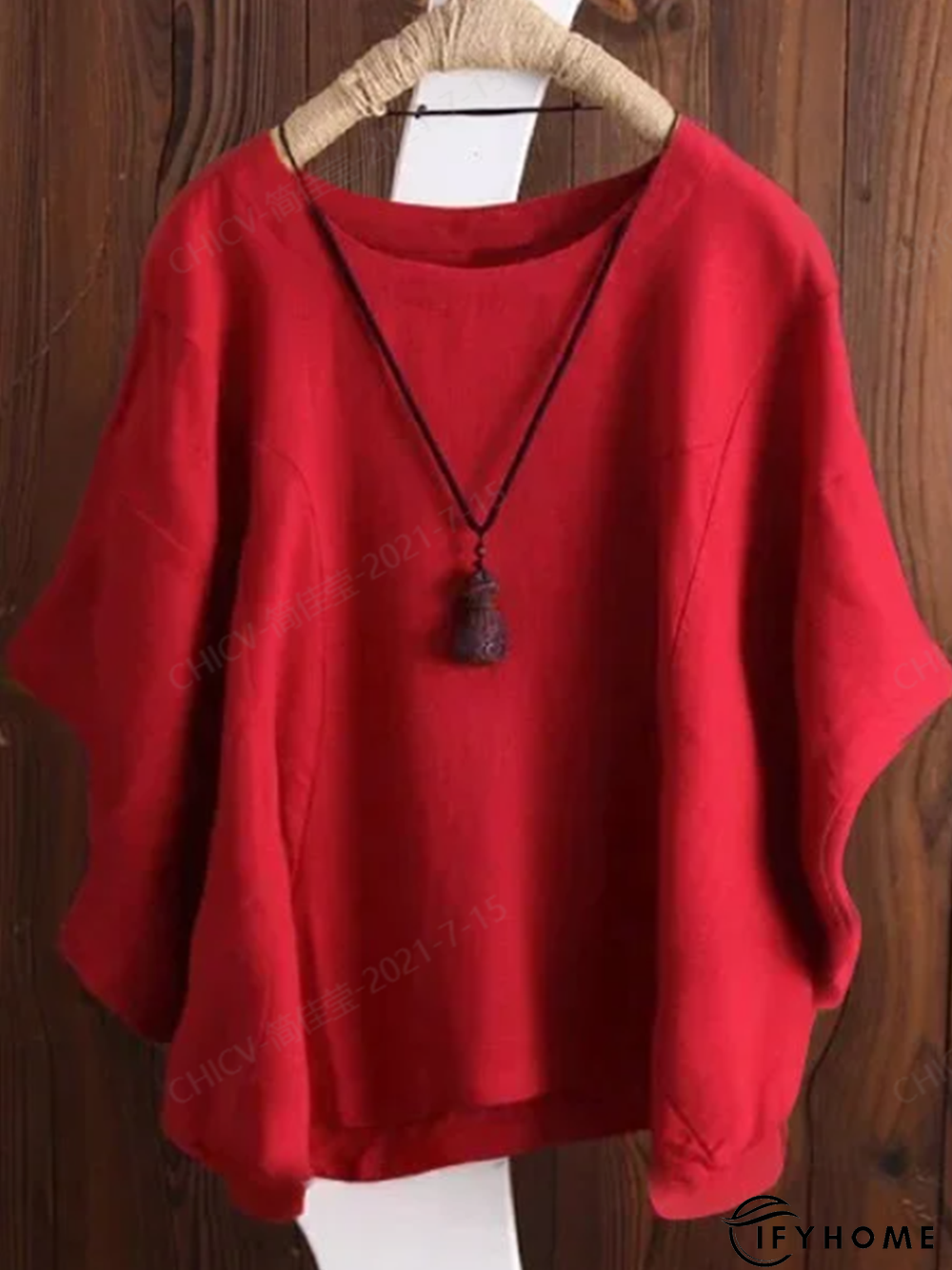 Crew Neck Half Sleeve Tops | IFYHOME