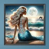 Diamond Painting -DIY Full Round Drill Mermaid(40*40 CM)