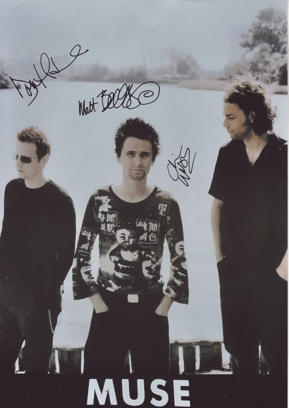 MUSE ENTIRE GROUP AUTOGRAPH SIGNED PP Photo Poster painting POSTER