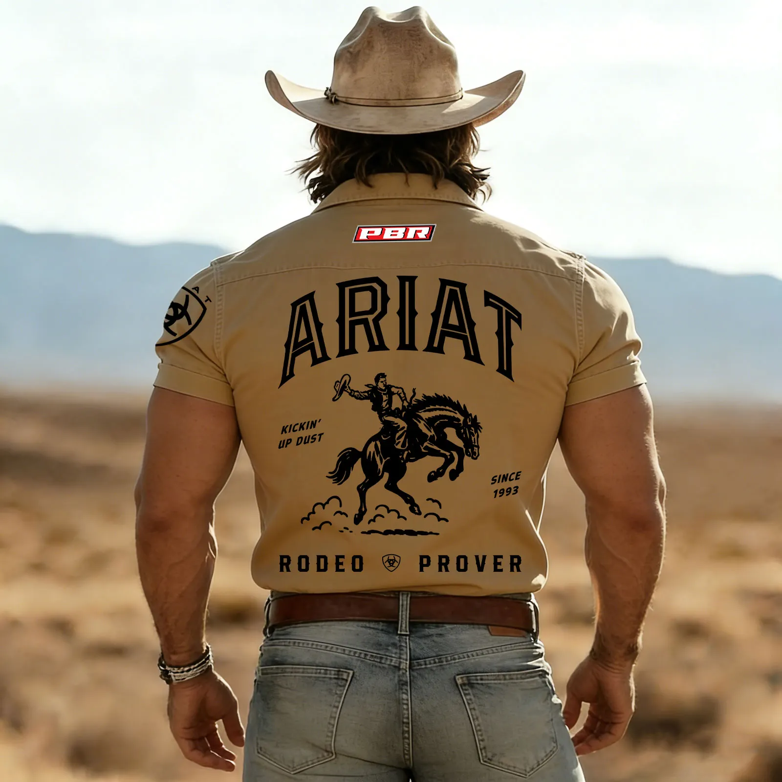 Western-style Shirts For Rodeo Competitions, Featuring Striking Equestrian Motifs