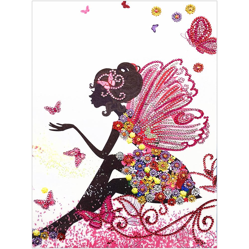 

40*30CM - Girl - Special-Shaped Drill Diamond Painting, 501 Original