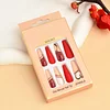 Pink Long Ballet Wearing Nails 24pcs