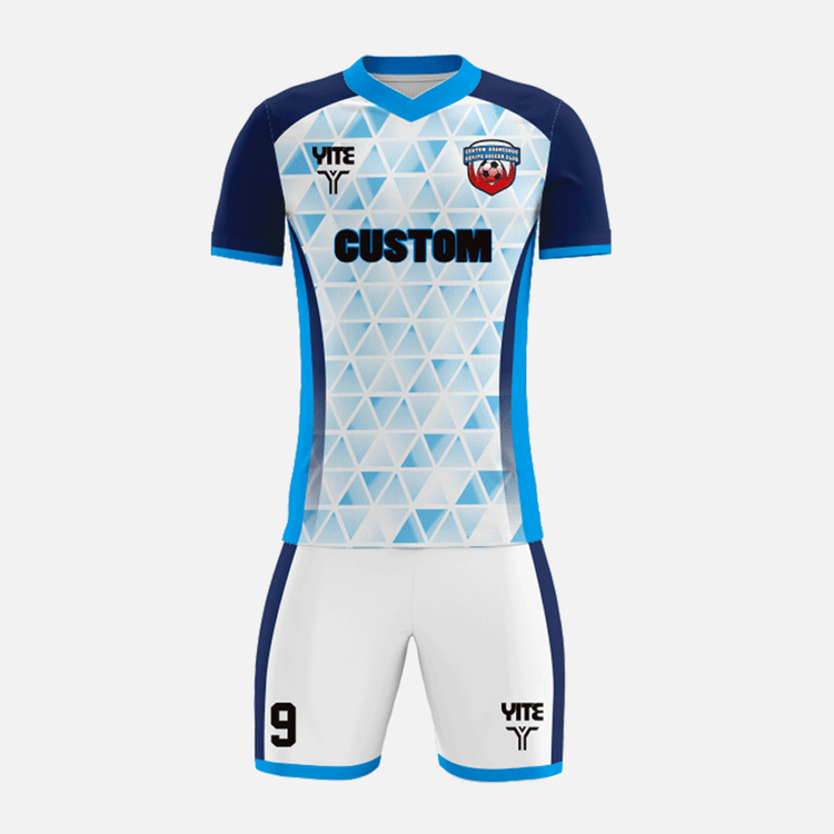 YITE | YTZQ081-Blue  And White Soccer Uniforms