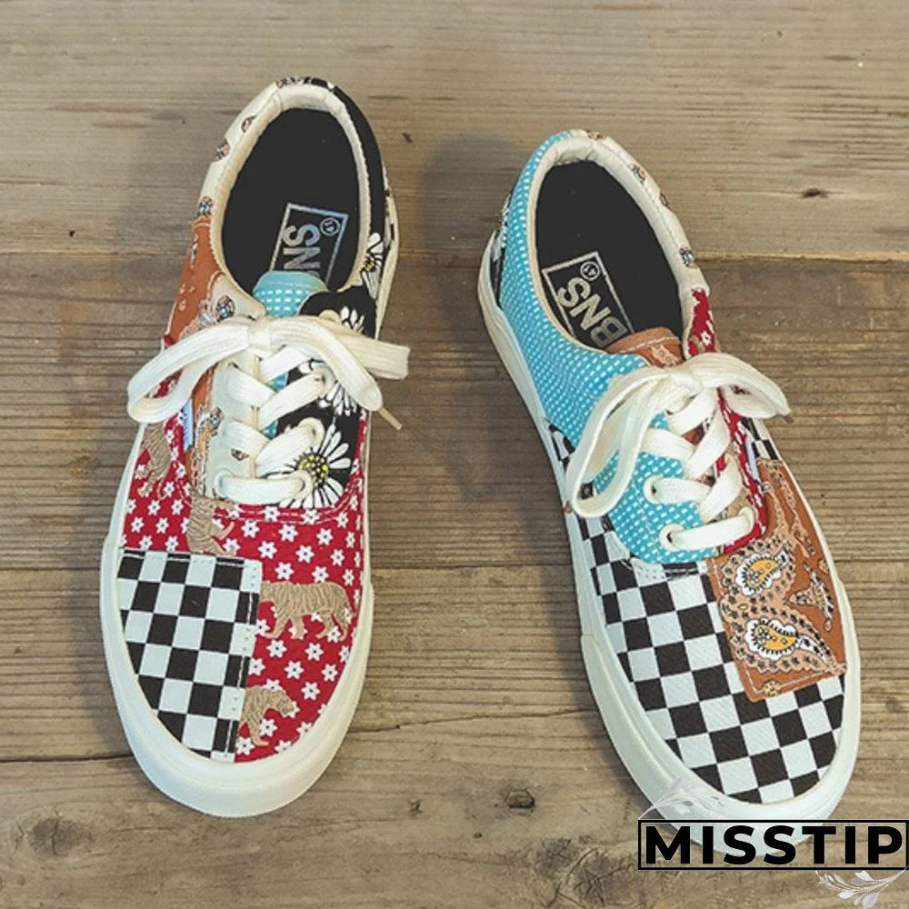 Multicolor Casual Patchwork Round Comfortable Shoes