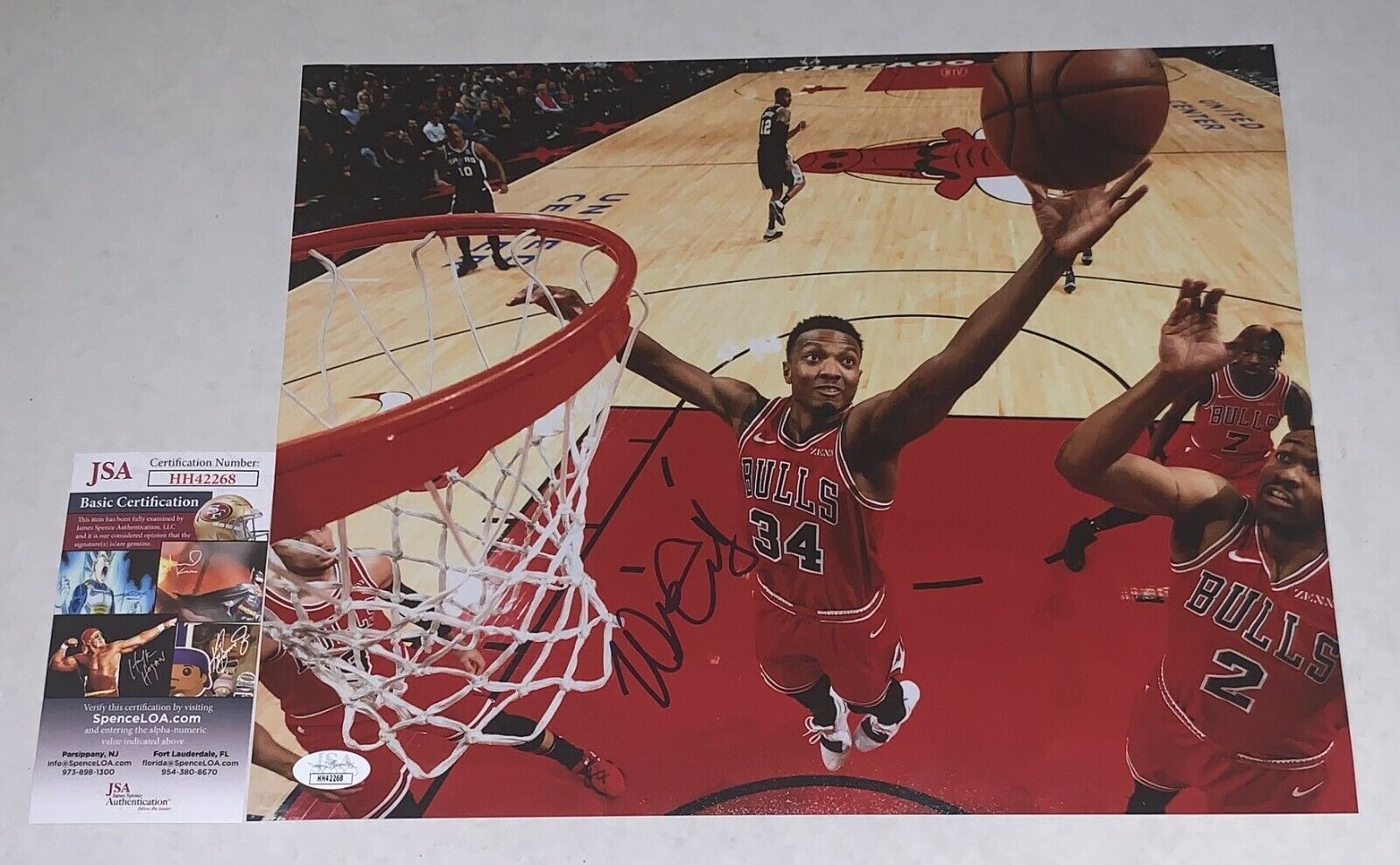 Wendell Carter Jr. signed Chicago Bulls 11x14 Photo Poster painting autographed JSA