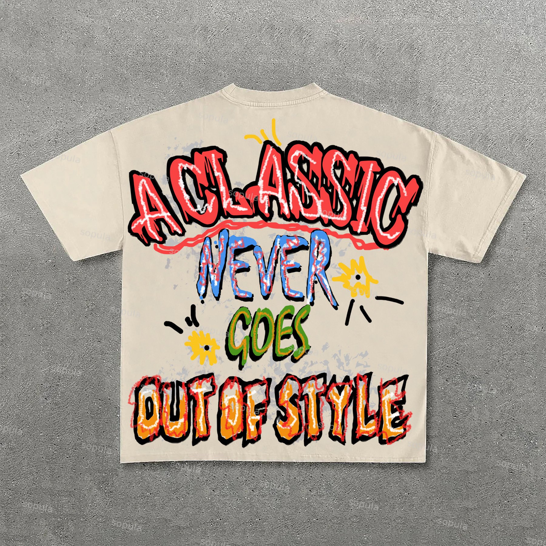 Unisex A Classic Never Goes Out Of Style Graphic Cotton T-Shirt - SOPULA