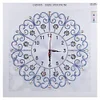 DIY Special Shaped Diamond Painting White Flower Wall Clock Craft Art Decor