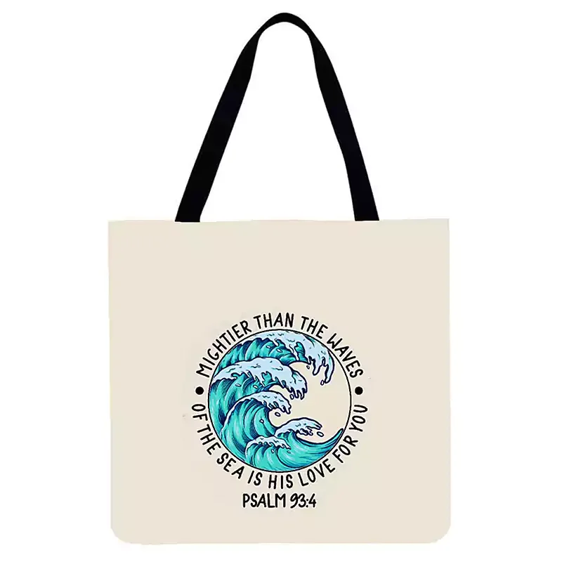 Letclo™Linen Eco-friendly Tote Bag - Beach letclo Letclo