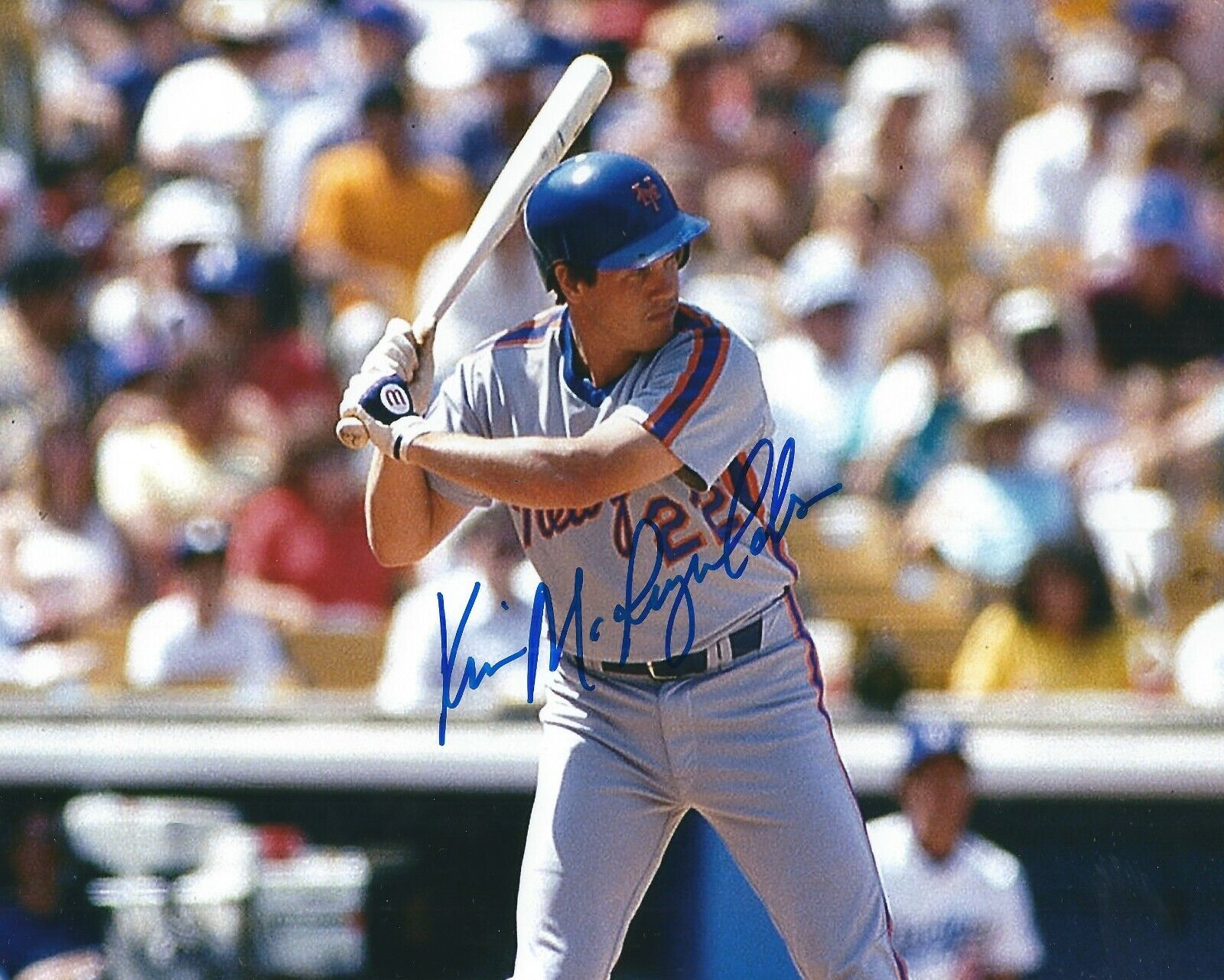 Signed 8x10 KEVIN MCREYNOLDS NEW YORK METS Autographed Photo Poster painting - COA