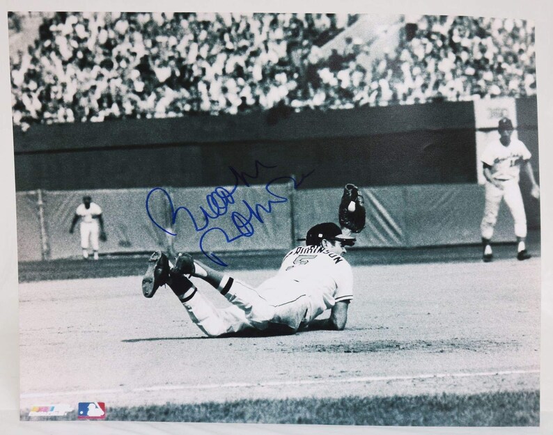 Brooks Robinson Signed Autographed Glossy 11x14 Photo Poster painting Baltimore Orioles - COA Matching Holograms