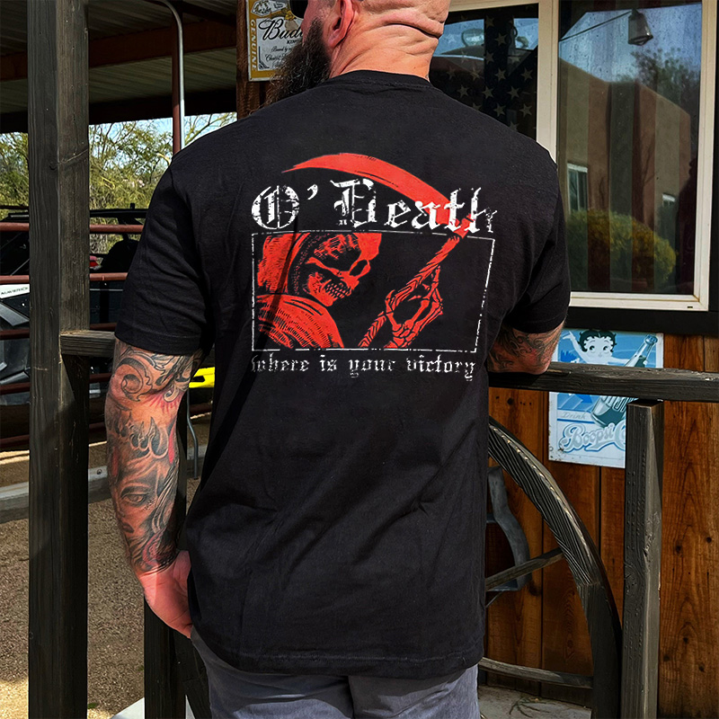 O' Death Where Is You Victory Men's T-shirt - Livereid
