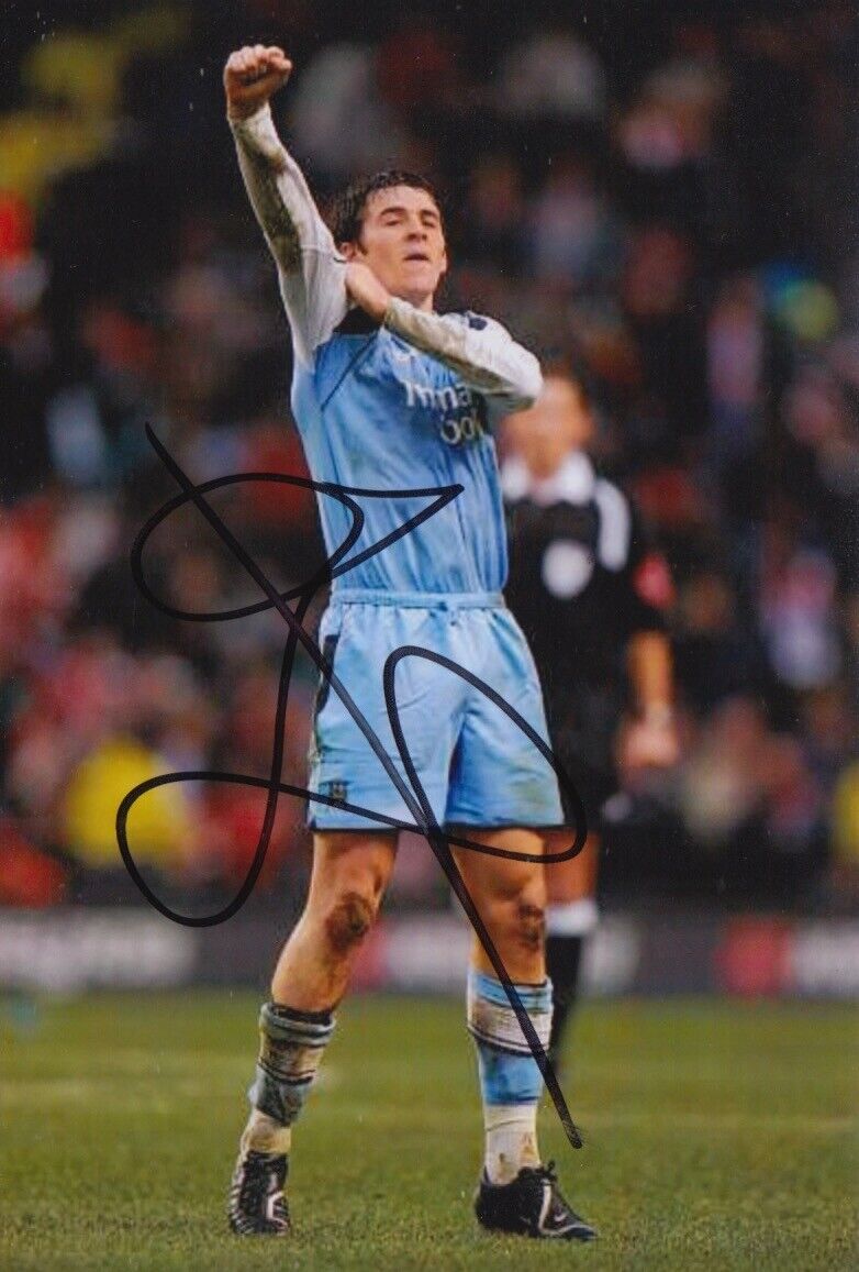 JOEY BARTON HAND SIGNED 6X4 Photo Poster painting MANCHESTER CITY FOOTBALL AUTOGRAPH 2