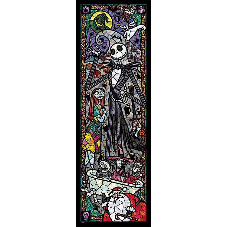 Window Flower -The Nightmare Before Christmas 11CT Counted Cross Stitch 30*90CM