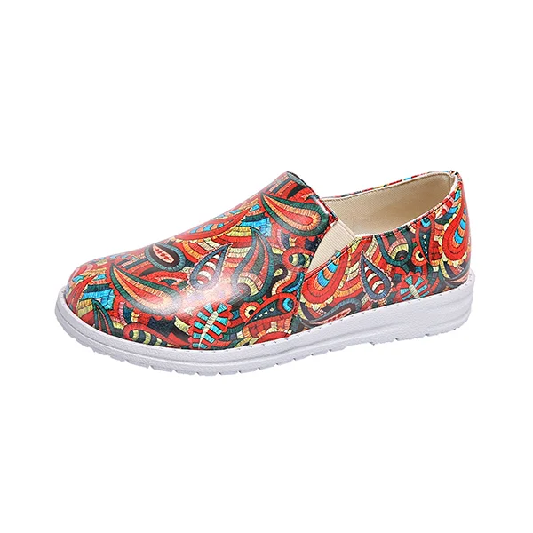 🔥LAST DAY 70% OFF - Women's Casual Comfy printed slip-on canvas shoes