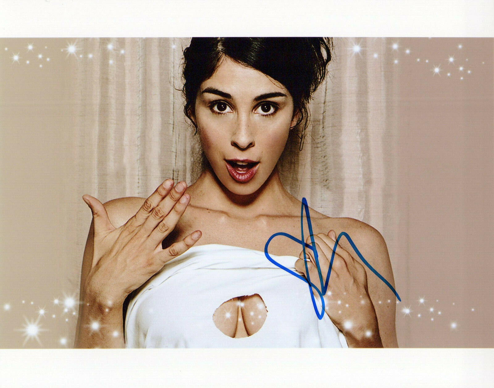 Sarah Silverman glamour shot autographed Photo Poster painting signed 8x10 #10 comedian