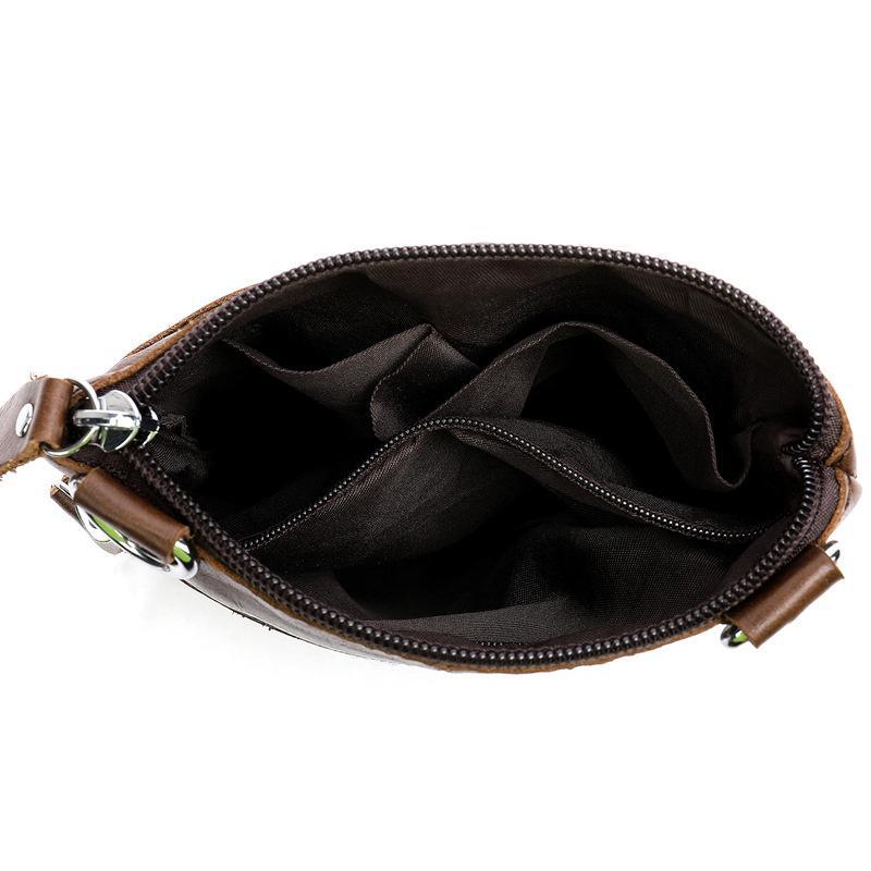 Men's Leather Shoulder Bag Retro Casual Crossbody Bag