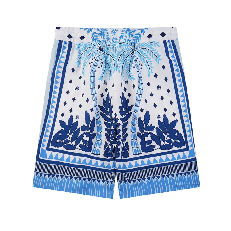 AMIRI 2023 new silk short-sleeved shirt