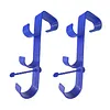 2pcs Pool Leaf Skimmer Net Holder Multifunctional Hook Design Skimmer & Cleaning Tool Bracket No-Drill Clip Installation for Home Swimming Leisure Time