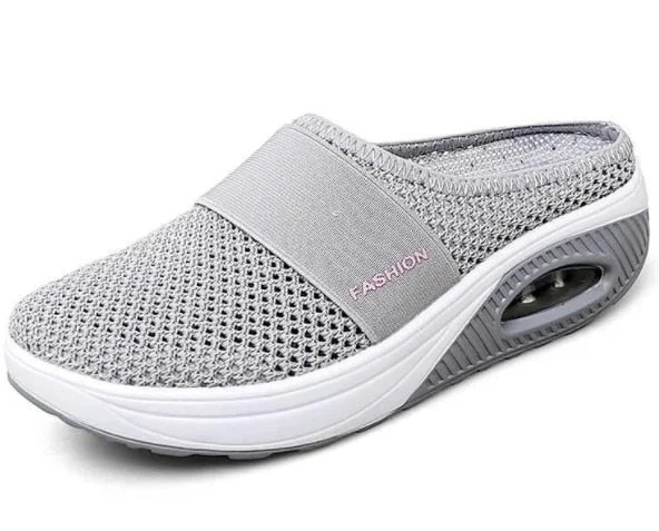 New Women Shoes Casual Increase Cushion Sandals Non-slip Platform Sandal For Women Breathable Mesh Outdoor Walking Slippers 42