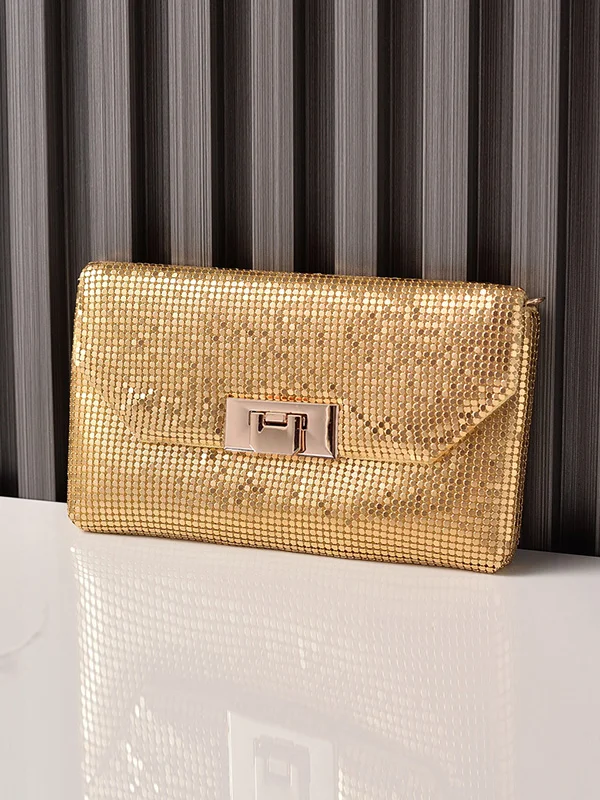 Shiny Split-Joint Handbags Bags
