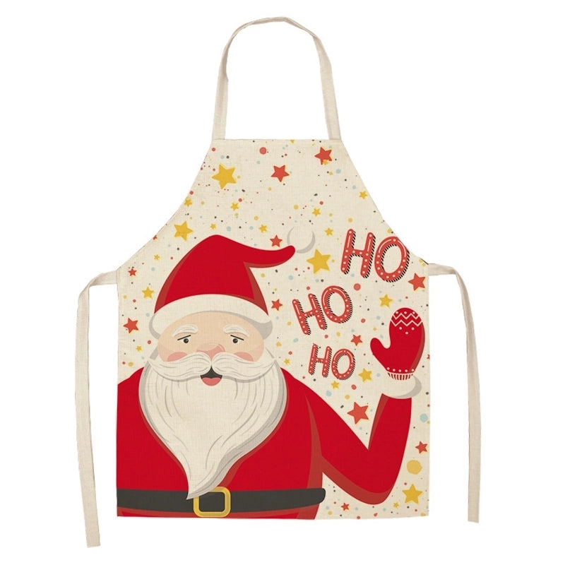 Christmas Cute Cartoon Polyester Apron 1 Piece