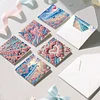 6PCS Diamond Painting Seaside Greeting Cards Postcards with Envelopes